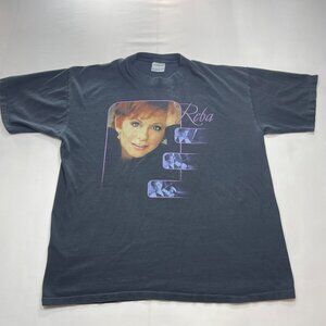 Vintage 2000 Reba McEntire Concert Tour Graphic T-Shirt - Black - XL